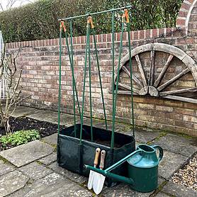 Garden Patio Planter & Tomato Cage Grow Frame Kit